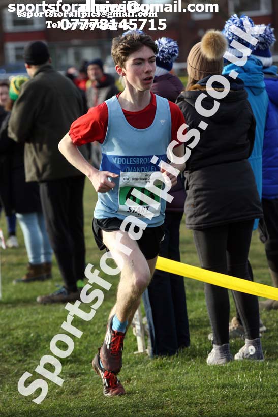 Mens under-20s North Eastern Cross Country, Redcar. Photo:  David T. Hewitson/Sports for All Pics